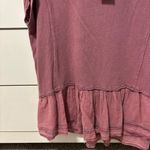 Urban Outfitters  Mauve Peplum Babydoll Top NWT Photo 3