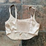 LA Hearts NEW Pac Sun Satin Brocade Floral Butterfly Corset Crop Top Sz Small Photo 1