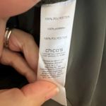 Chico's  Womens Olive Green Shirt Dress Size Large Tab Sleeves Pockets Plus Size 3 Photo 9