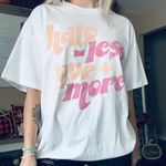 Love Tribe  Hate Less & Love More Retro Bohemian Oversized T Shirt Photo 2