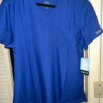 MedCouture  Insight Women’s One Pocket Scrub Top Galaxy Blue Photo 0