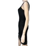 Saks 5th Avenue Saks Fifth Avenue Vintage Women’s 6 Black Crushed Velvet Sweetheart Neck Dress Photo 3