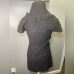 Women's Chunky Cowl Neck Black Sweater Dress‎ Belted Size Medium Photo 1