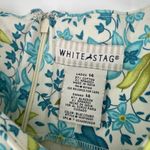 White Stag  Vintage 90s Floral Shift Dress Blue Green Sleeveless Stretch Size 14 Photo 7