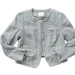 Loft Black and White Striped Women's Blazer Photo 0