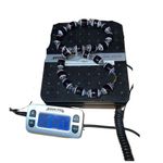 Authentic Heavy Antique/Vintage 10K Gold Ceramic Oval Trade Beads Necklace Black Photo 6