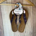 Tommy Bahama Womens Logo Cloth Flip Flops Beach Sandals Blue NWT SIZE 9 Photo 0