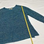 Faded Glory  Blue Knit Pullover Sweater Long Sleeve Cotton Blend Sz XL (16-18) Photo 3