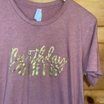 Bella Canvas “Birthday Queen” pink & gold custom tshirt Photo 1