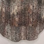 Wilfred‎ Aritzia Silk High Low Reptile Print Top Brown Size XS Photo 2
