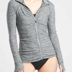 Athleta  Pacifica Crosscurrent UPF Hoodie Jacket Dark Gray Black Heather Large Photo 0