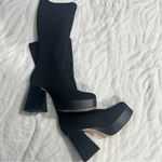 Circus by Sam Edelman  Size 7.5M Women's Simone Black Knit Platform Winter Boots Photo 6