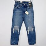 Levi's Women's 501 Original Premium Cropped Jeans in Athens Ranks Size 24 x 26 Photo 2