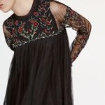 ZARA  Plumetis Embroidered Dress Photo 1