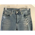 AG Adriano Goldschmied Jodi Crop High Rise Slim Flare Distressed Jeans Size 26 Blue Photo 4