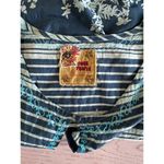 Free People turq combo sleeveless crewneck top size 12 Photo 4