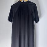 Nordstrom  Romantic Tiered Washable 100% Silk Nightgown Black Medium Photo 6