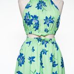 Likely  Karrica Maxi Dress Blue Floral Cut Out Print Photo 8