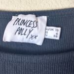 Princess Polly  Cap Sleeve Mini Dress Size 6 Ribbed Bodycon Black Photo 2