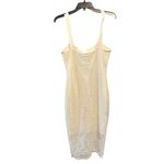 Good American Sheer Mesh Midi Dress Large Ivory Cream Sleeveless Bodycon NWT Photo 1