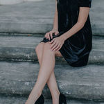 ✨ LALA BLACK VELVET DRESS✨ Black Size L Photo 0