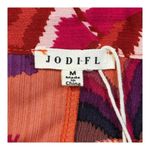 JODIFL  Orange Print Blouse Long Sleeve Button Down Shirt Women Size Medium‎ New Photo 6