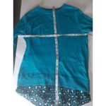 Michael Michael Kors Women's Pattern Lagenlook Long Sleeve Top XS Academia Blue Photo 3