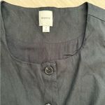 Anthropologie  Maeve Mod Linen-Blend Square Neck Longline Vest Top | Black | M Photo 10