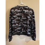 Sanctuary  Sequin Jacket Medium Camo Bomber Zip Up Photo 2