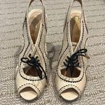L.A.M.B. Gwen Stefani Cream & Black “Hoshi” Heels | Size 6.5 Photo 3