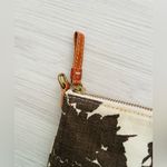 J.Crew  brown floral linen blend clutch Photo 2