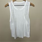 Lululemon  Timeless Classic Tank White Athletic Sheer Sleeveless Shirt Racerback Photo 6