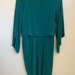 MISA Los Angeles NWT Long Sleeve Knot Dress in Eucalyptus Photo 4