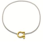 18K Gold Plated Carabiner holder Necklace Stainless Steel womens jewelry Photo 2