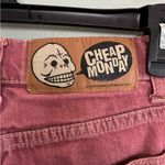 Cheap Monday  Dusty Pink Acid Wash High Rise Skinny Jeans Sz 27 x 30 Photo 3