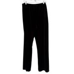 Black Velvet High Rise Pull On Wide Leg Pants Women’s Size XL Chicos 3 Photo 1