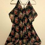 Poetry Semi Sheer Strappy Layered Asymmetrical Floral Mini Summer Dress Photo 0