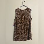 Beach Lunch Lounge Brown Black Leopard Dress Size XXL Sleeveless Cover Up New Photo 1