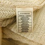 BB Dakota Womens Sweater Dress Chunky Knit Mock Neck Long Sleeve Ivory Size L Photo 3