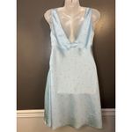 BP Dress Womens Medium Blue Floral Sleeveless V Neck A Line Summer Casual Photo 4