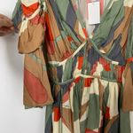 Cult Gaia Anysia Light Lava Midi Dress Bell Sleeve Womens XS New Photo 9