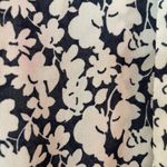 Gap  Women White w Navy Floral Sleeveless “ Everyday” Drawstring Elastic Dress-XS Photo 7