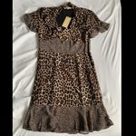 Michael Kors 🐆 Mix Cheetah Ruffled Dress 👗 Photo 1