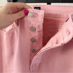Gap NWT Pink Cropped Women's Jeans Cheeky Straight Size 4/27 Tall Photo 2