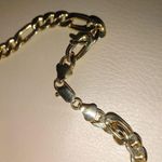Mens 18K Gold Plated Figaro Chain Necklace 20 Inches Lobster Clasp Quarter Inch Photo 7