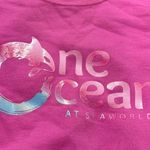 Vintage 90s One Ocean Crewneck Graphic Print Sea World Pullover Sweashirt Pink Size XS Photo 1