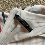 ZARA  Patriotic Fed White and Blue Striped Low Back BodyCon Dress XS Photo 4