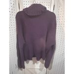 Seven7 Purple Chunky Knit Cowl Neck Cable Knit Sweater XL EG Cozy Photo 4