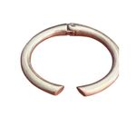 Madewell  Matte Gold Tone Hinged Cuff Bracelet Sitting at 6" Sleek Signed Photo 2