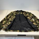 Sanctuary  Green Camoflauge Zip Up Fleece‎ Jacket Lined Medium Photo 5